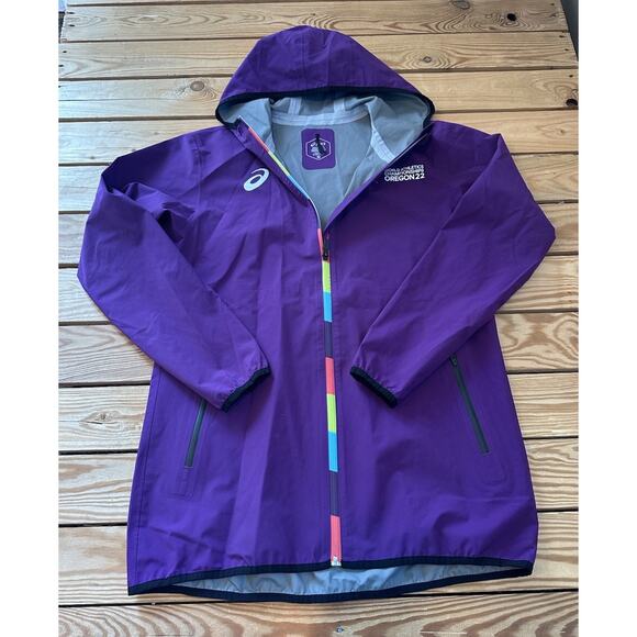 ASICS Athletics Championship Oregon 2022 Jacket Size XS Men’s Purple - Picture 1 of 10